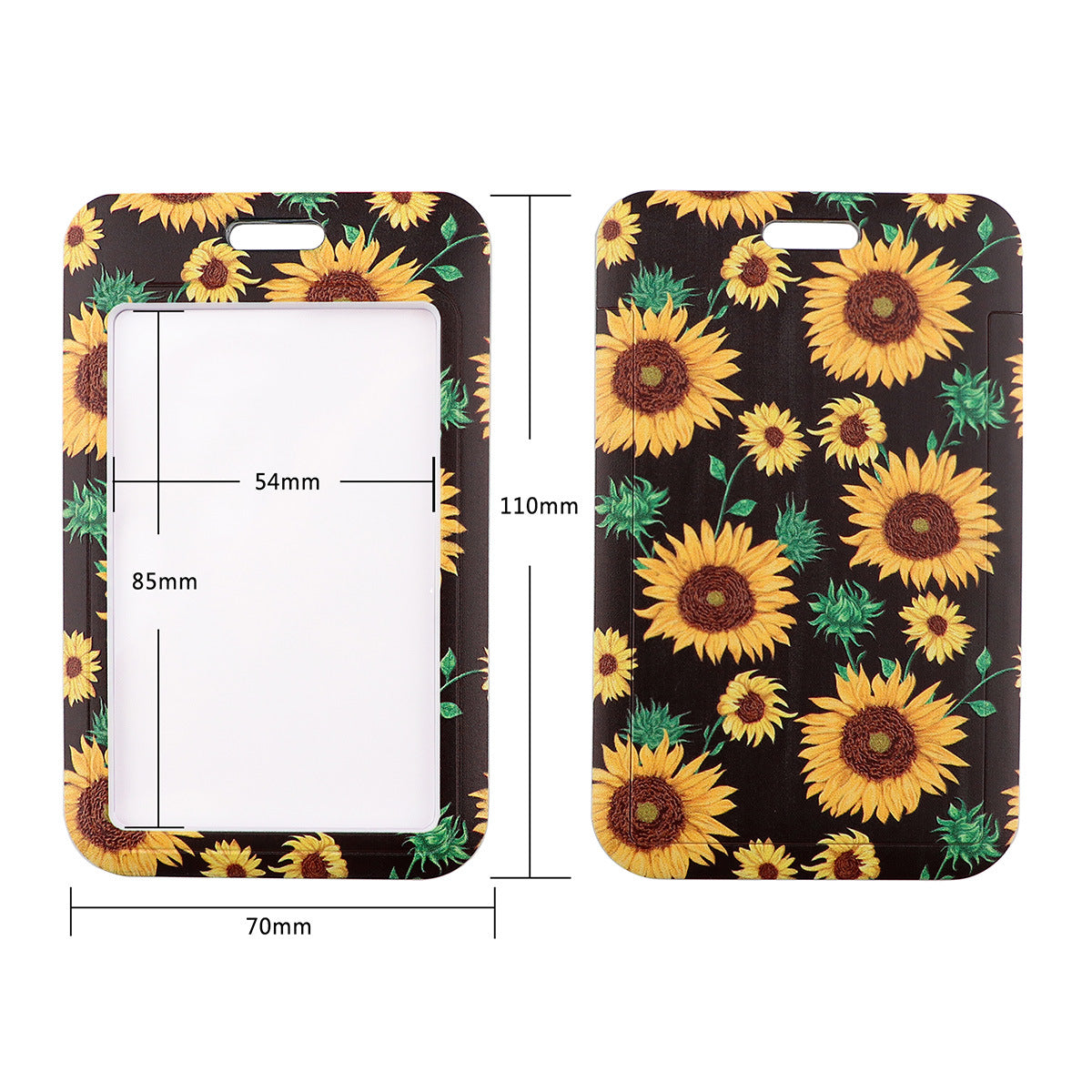 Wholesale 10pcs Sunflower Daisy Flower Hanging Neck Work Exhibition Membership Card Work Card Pendant